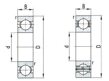 Топчест лежиште со длабок жлеб D 1250-1700mm