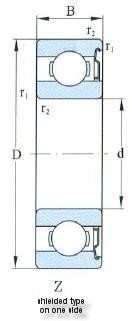 Well-designed High Quality Agricultural Bearing - Series With Seal And Shield On One Side D 5-50mm – Demy