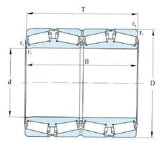 Quattuor Row Tapered Rollerus supportantes III "