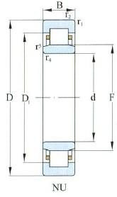 Single Row Cylindrical Roller Bearing D 200-1250mm