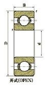 Cojinete no estándar D 9.525-38.1