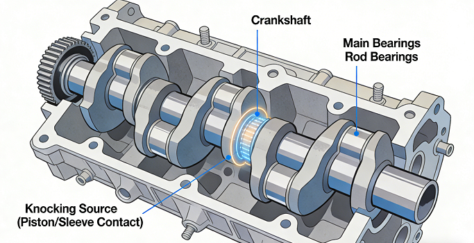 crankshaft-bearing-knocking-sound-diagnosis