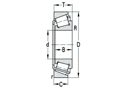 Enkelradigt koniskt rullager D 280 1270mm